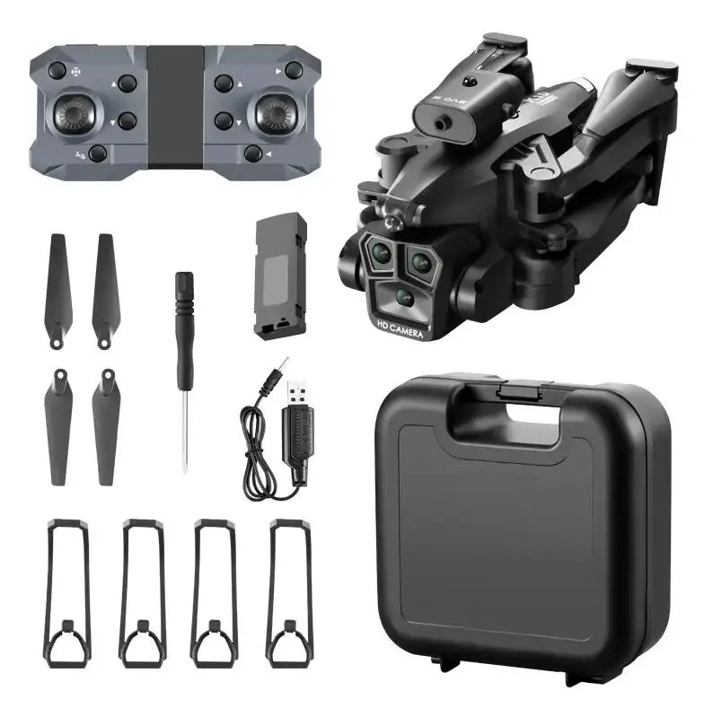 K10 Max Drones Three 4K HD Cameras Obstacle Avoidance Optical Flow Positioning Foldable WIFI FPV Helicopter UAV Dron Toys