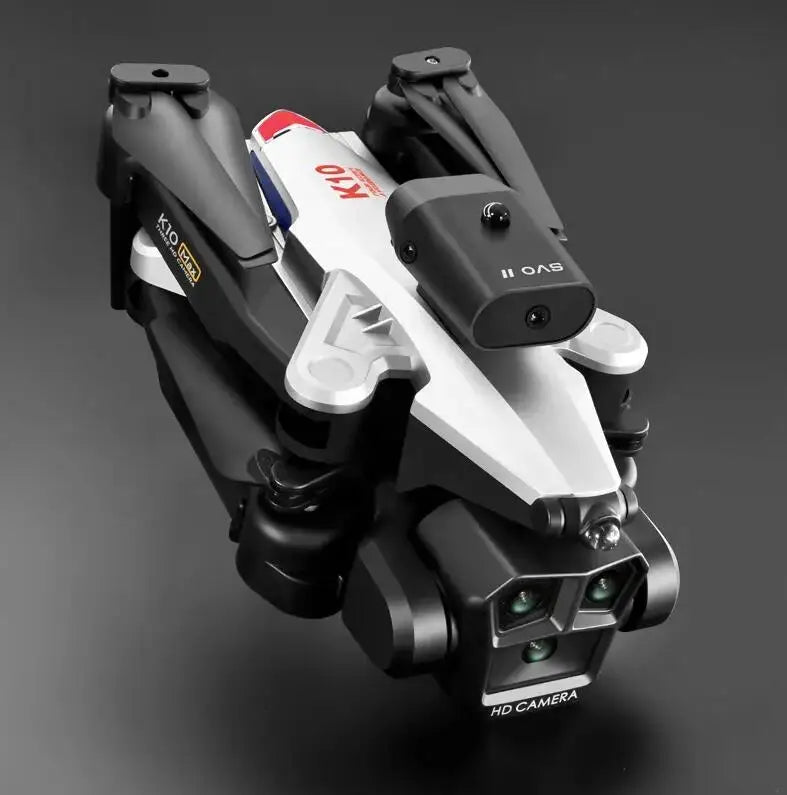 K10 Max Drones Three 4K HD Cameras Obstacle Avoidance Optical Flow Positioning Foldable WIFI FPV Helicopter UAV Dron Toys