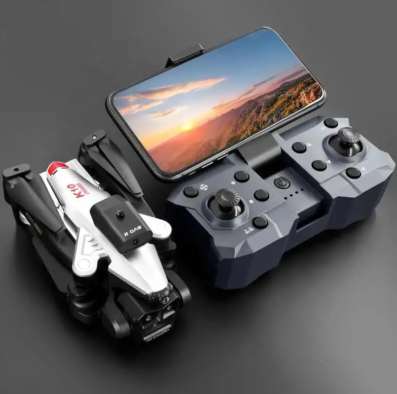 K10 Max Drones Three 4K HD Cameras Obstacle Avoidance Optical Flow Positioning Foldable WIFI FPV Helicopter UAV Dron Toys