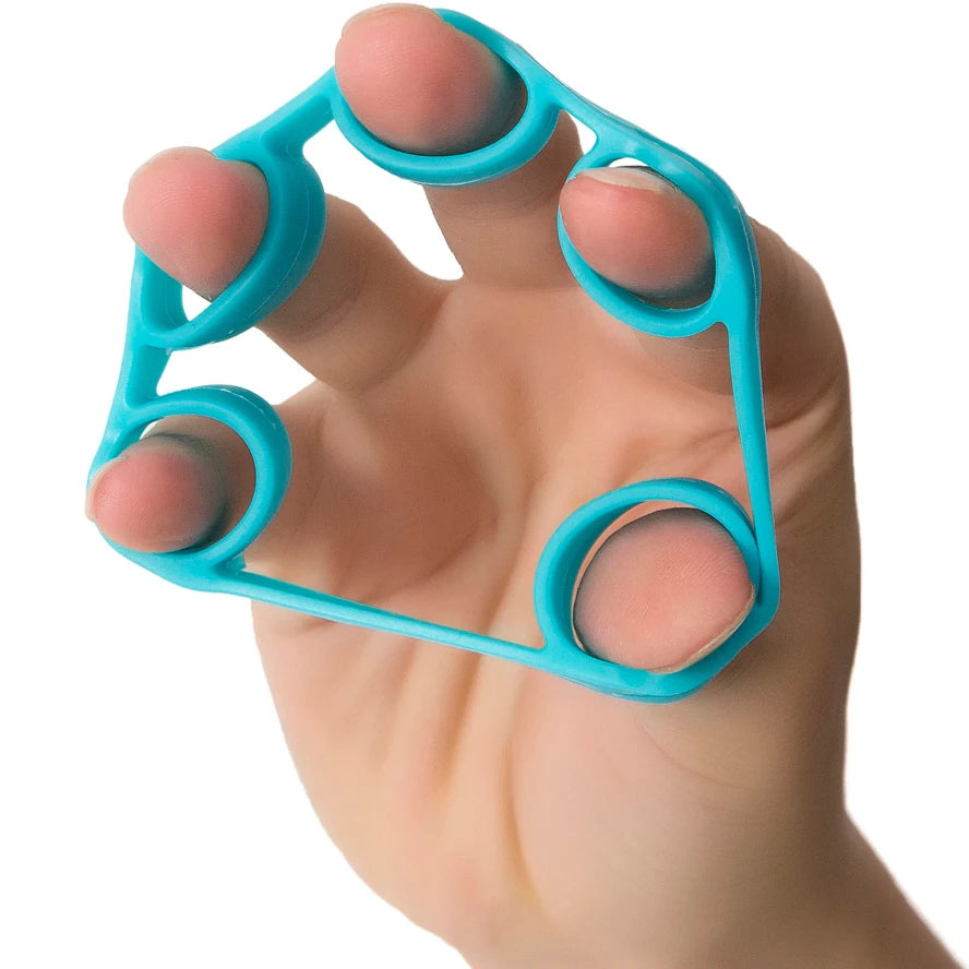 1set Finger Strengthener- Finger Exerciser for Forearm- Hand Grip Workout Equipment for Musician, Rock Climbing and Therapy Blue