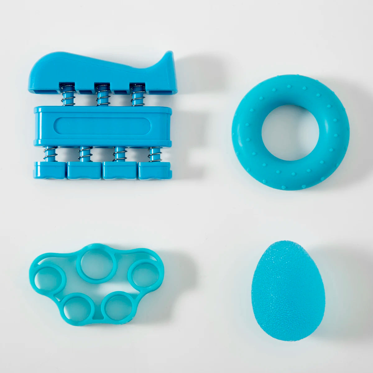 1set Finger Strengthener- Finger Exerciser for Forearm- Hand Grip Workout Equipment for Musician, Rock Climbing and Therapy Blue