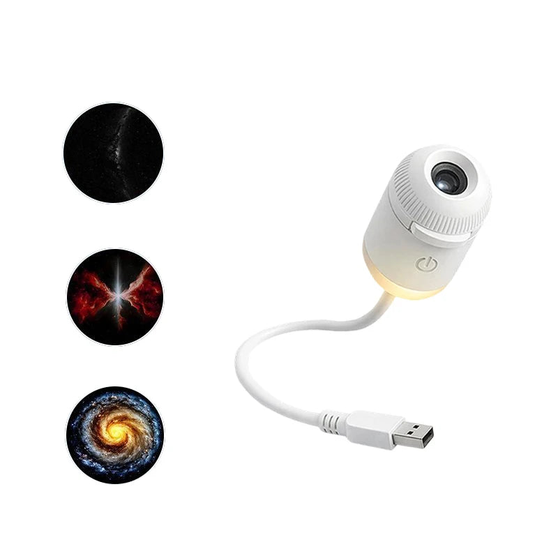 Cordless Led Wall Projector Universe Galaxy Sconce Sunset Lamp Wireless Charging Night Light For Home Bedroom Living Room Decor
